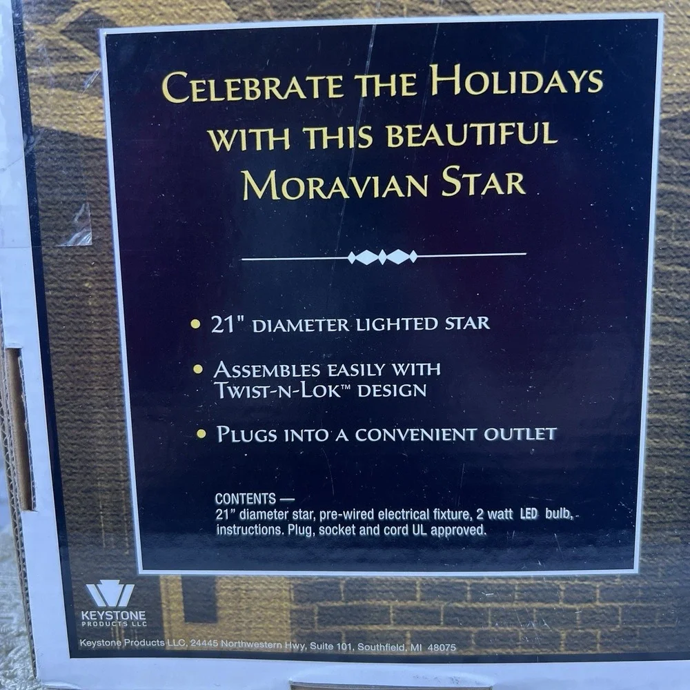 MORAVIAN STAR Advent & Christmas 21